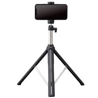 スマホスタンド 三脚ロングタイプ（最大高さ160cm） ～6.5インチまで対応 スマホホルダー P-STSRSLBK 1個 エレコム（直送品）