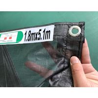 ケィ・ユーシステム メッシュシート　黒　１．８×６．３ｍ　ハトメ４５０ピッチ 6300008572 1箱（10枚入）（直送品）