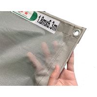 ケィ・ユーシステム メッシュシート　グレー　１．５×５．４ｍ　ハトメ４５０ピッチ 6300008581 1箱（10枚入）（直送品）