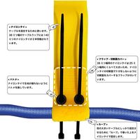 RIP-TIE(リップタイ) ケーブルラップ 38.1mmX203.2mm 灰 D-08-010-GY 1袋(10本)