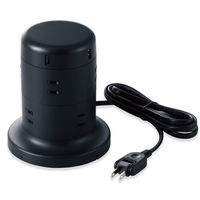 タワー型 電源タップ USBタップ 2m 8口 USB×5 雷ガード ほこり防止 黒 TT-U01-0820BK エレコム 1個