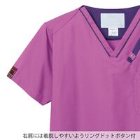 フォーク PANTONE(パントン) スクラブ(男女兼用) ワイン×ラディアントオーキッド7042SC-16-M 1枚（直送品）