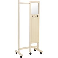 【軒先渡し】ヤマソロ ミラー付 ハンガー アプリ ホワイト 76-223 1台（直送品）