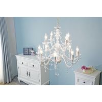 【軒先渡し】萩原 シャンデリア １２灯 幅650×奥行650×高さ690mm クリア NL-8612CL 1個（直送品）