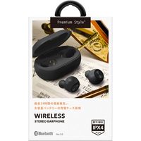 PGA Bluetooth(R) 5.0搭載 トゥルーワイヤレス ステレオイヤホン（大容量バッテリー内蔵） ブラック（直送品）