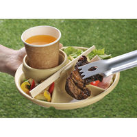 イノマタ化学 #1420 バーベキューディッシュ 丸 ベージュ 1個（直送品）