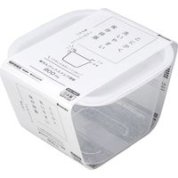 イノマタ化学 楽ちんパックスクエア深型900ml クリアーホワイト #1817 1個