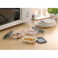 イノマタ化学 楽ちん 角型140mlクリアーブラック #1833 1組(3個)