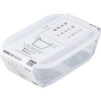 イノマタ化学 #1845 楽ちんパック角型600ml クリアーホワイト　1個