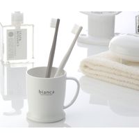 イノマタ化学 #2140 ビアンカ 手付コップ ホワイト 1個（直送品）