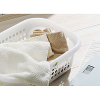 イノマタ化学 #2400 リーフ 脱衣かご ナチュラル 1個