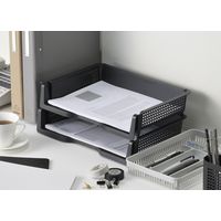 イノマタ化学 #4315 A4ラック ヨコ型 ブラック 1個