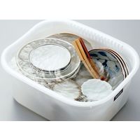 イノマタ化学 フィーリング 洗桶角型35 パールホワイト #45 1個