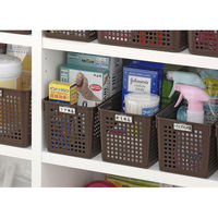 イノマタ化学 ネームバスケット スリム ブラウン #4581 1個