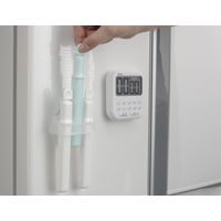 イノマタ化学 ホルダー付きクリップ L 3P ホワイト/ブルー #6216 1パック（3個）