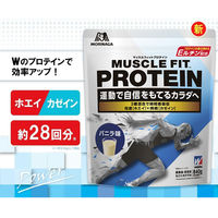プロテイン　ウイダー　マッスルフィットプロテイン　バニラ味　1袋（840g）　ホエイプロテイン＋カゼインプロテイン　森永製菓
