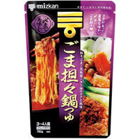 ミツカン 〆まで美味しいごま担々鍋つゆ ストレート 750g 12個