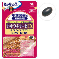 小林製薬の栄養補助食品　ナットウキナーゼEXイワシペプチド　EPA　DHA　約30日分　60粒　2個