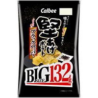 カルビー 堅あげポテトBIGブラックペッパー 132g　6袋