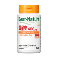 ディアナチュラ（Dear-Natura）　葉酸400μg＋ビタミンB6、B12　1セット（60日分×2個）　アサヒグループ食品　サプリメント