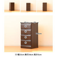 【軒先渡し】サン ストーム サイド収納 幅400×奥行390×高さ795ｍｍ ナチュラル 33142 1台（直送品）