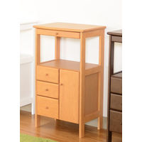 【軒先渡し】サン カシス 片開キャビネット 幅495×奥行350×高さ850ｍｍ ナチュラル 21127 1台（直送品）