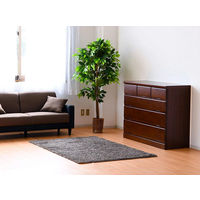 【軒先渡し】サン Nスワン 北欧風ローチェスト 幅1195×奥行450×高さ940ｍｍ ブラウン 01083 1台（直送品）