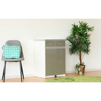 【軒先渡し】サン ワルツ ダストカウンター 53L 幅550×奥行450×高さ805ｍｍ シルバー 89015 1台（直送品）