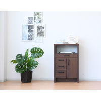 【軒先渡し】サン サブリナ FAX台 幅590×奥行400×高さ900ｍｍ ブラウン 31127 1台（直送品）