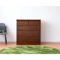 【軒先渡し】サン Nスワン ローチェスト 幅890×奥行450×高さ940ｍｍ ブラウン 01078 1台（直送品）