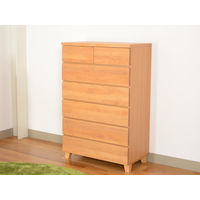 【軒先渡し】サン パッソ ハイチェスト 幅800×奥行445×高さ1230ｍｍ ナチュラル 61023 1台（直送品）