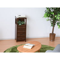 【軒先渡し】サン エルサ 電話台 幅340×奥行330×高さ850ｍｍ ブラウン 14070 1台（直送品）