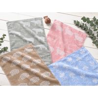 小杉善 北欧アニマルフェイスタオル4柄 34×80cm SV-263-4 1セット(4枚入)