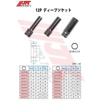 JTC 12.7mm 12Pディープソケット 23mm JTC47723 1個（直送品）