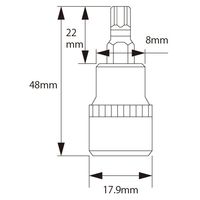 JTC TPスタープラスソケット 3/8XTP40 JTC35140TP 1個（直送品）