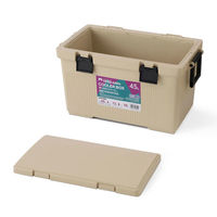 アイリスオーヤマ クーラーボックス CLー45 45L ベージュ 1個 ふたを外して洗える 抗菌加工（わけあり品）