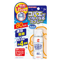 コバエがいなくなるスプレー 80回用 駆除 発生予防 無香料 20ml 1セット（3個入） KINCHO キンチョー