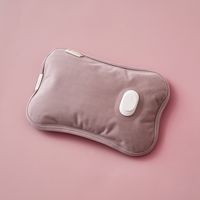 ライフオンプロダクツ カバーなしで使える 蓄熱式湯たんぽ スモーキーピンク LCAWA007-SP 1台