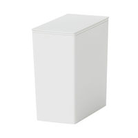 【まとめ買いセット】無印良品 ポリプロピレンごみ箱 角型 袋止め付 小（約3L） 1セット（1個×6） 良品計画