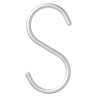 【まとめ買いセット】無印良品 アルミS字フック 大 約幅5.5×高さ11cm 1セット（1個×40） 良品計画
