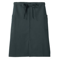 【まとめ買いセット】無印良品 綿平織 ギャルソンエプロン フリーサイズ ダークグレー 1セット（1枚×2） 良品計画