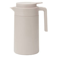 【まとめ買いセット】無印良品 広口で洗いやすい 保温保冷 卓上ポット グレーベージュ １．３Ｌ 1セット（1個×2） 良品計画