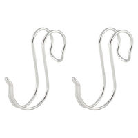 【まとめ買いセット】無印良品 ステンレス横ブレしにくいフック 大 2個入 1セット（1袋（2個入）×20） 良品計画