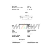 Marwi カートリッジベアリング CBー270 6710 50×62×6 1セット(2個)（直送品）