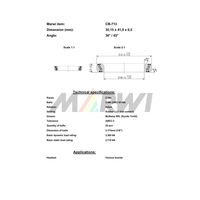 Marwi ヘッドベアリング CBー713 30.15×41.0×6.5 36/45° 1セット(2個)（直送品）