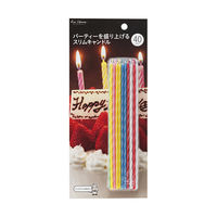 【アウトレット】キャンドル ろうそく スリム 1パック（40本入） 000DL6353 お誕生日 ケーキ イベント お祝い 貝印