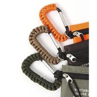 ポーチ　ロープ巻きカラビナポーチ カーキ LAKOLE/ラコレ