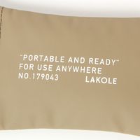 ポーチ　撥水 WRクチバネポーチ ベージュ LAKOLE/ラコレ