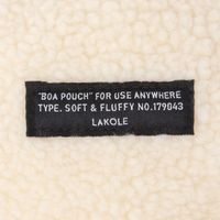 ボアミニサークルポーチ ホワイト LAKOLE/ラコレ