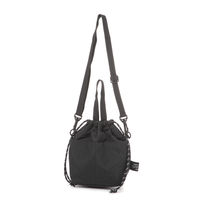 キルト2WA巾着バッグ ブラック LAKOLE/ラコレ